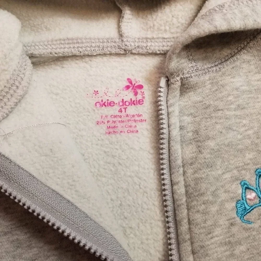 Okie Dokie hooded princess jacket 4T